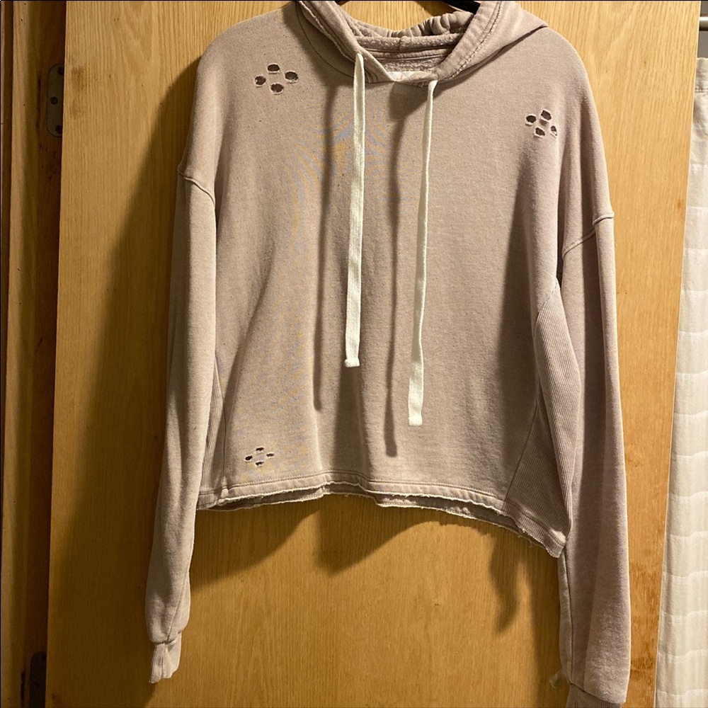 Colsie Cropped Lightweight Hoodie